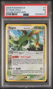 PSA 5 Flygon 7/110 Holo Holon Phantoms Delta Species Pokemon Karte - Bild 1 von 2