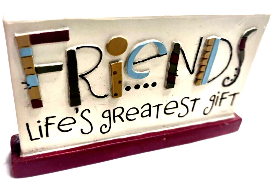 Letrero de escritorio de resina cubo flor regalo Friends Lifes B Lloyd 2010 placa Foto 1 de 4