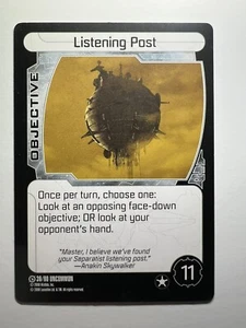 Star Wars Pocketmodel TCG The Clone Wars Listening Post #39/60 CCG - Picture 1 of 8