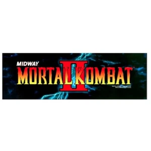 Mortal Kombat 2 Arcade Marquee High Quality Translite Backlit MK2 - Picture 1 of 1