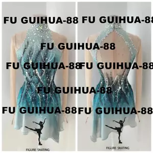 Neu Figur Eislaufkleid, Kleid für Wettbewerb 854 - Bild 1 von 6