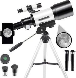 Telescope,Telescopes for Adults Kids Beginners, 70mm Aperture Astronomy Refracto - Picture 1 of 7