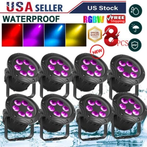 Waterproof IP67 Par Light DMX RGBW Stage Lighting DJ Outdoor Party Wash Lights - Picture 1 of 15