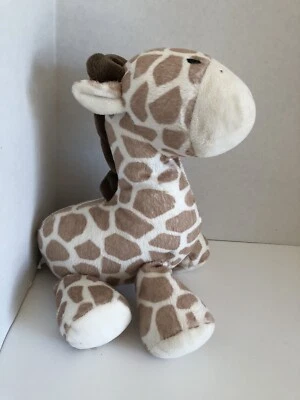Brinquedo de pelúcia Carters girafa bebê corda move cabeça musical Brahms canção de ninar - Imagem 1 de 4