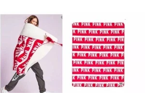 Victoria’s Secret PINK Graphic Sherpa Blanket NIP VS PINK LIMITED EDITION - Picture 1 of 1