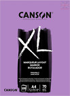 A4 Canson XL Marker Paper Pad, 70gsm Ultra Smooth, 100 Sheets Glue-Bound