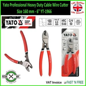 Yato Professional Heavy Duty Cable Wire Cutter Size 160 mm - 6" YT-1966 - Picture 1 of 1