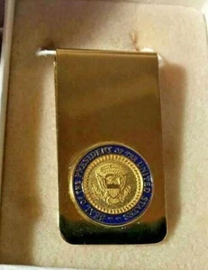 New and Never Used Bill Cinton Seal of the President Money Clip - Picture 1 of 4