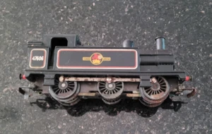Locomotiva a vapore Tri-ang Hornby R52 calibro OO JINTY 47606 nera - 1960 vintage - Foto 1 di 10