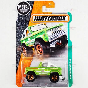 Matchbox Ford Bronco 4x4 #118 Green 2016 MBX Explorers World Travels 1:64 DJW46 - Picture 1 of 2
