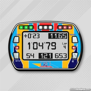ADESIVO GEL STILE FA ALONSO PER TIMER GIRO ALFANO PRO III EVO - KART - Foto 1 di 1
