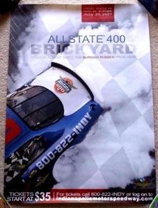 RARE NASCAR 2007 BRICKYARD 400 POSTER - TONY STEWART WINNER! - MINT! - Picture 1 of 1