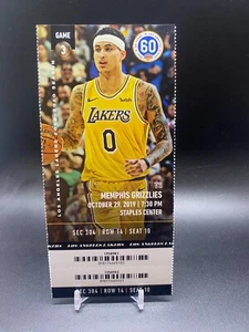 Boleto Lebron James v Ja Morant 🎟️ 1er partido juego Lakers Grizzlies 2019 - Imagen 1 de 2