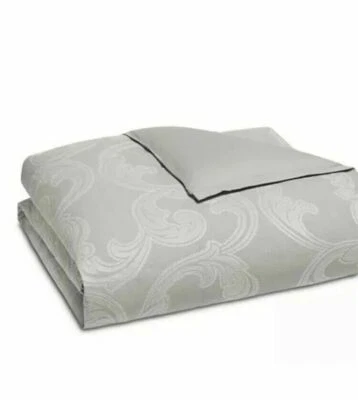 Hudson Park Modern Scroll King Duvet Cover - Gray - Image 1 of 4