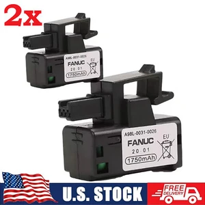 2X for A98L-0031-0026 A98L 0031 0026 A02B-0309-K102 NEW GE FANUC PLC Battery - Picture 1 of 5