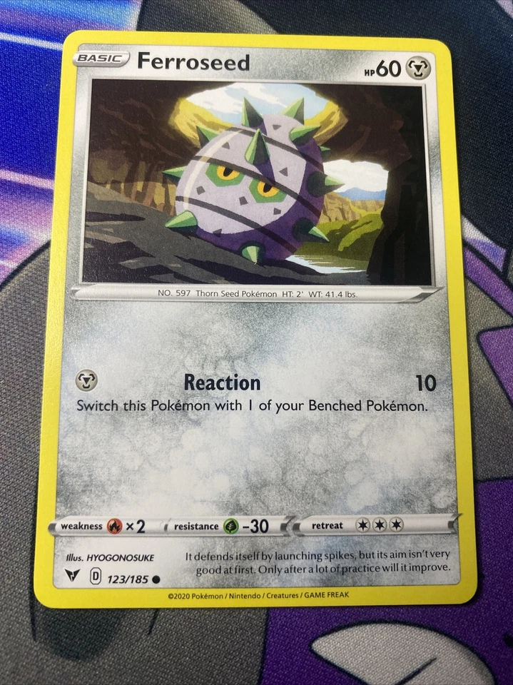 Pokemon TCG Vivid Voltage Ferroseed 123/185 - Image 1 of 1