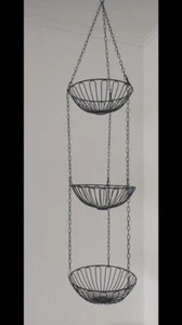 Chefarone Obstkorb Hängekorb Schwarz - Bild 1 von 4