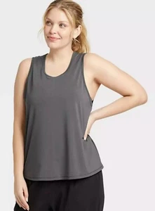All In Motion, Dark Grey, Sleeveless Active Tank   (XXL)   T - Picture 1 of 3