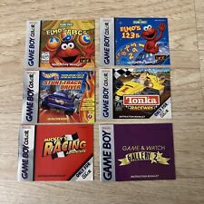Lot Of 6 Gameboy Color Gameboy Instruction Booklet Only Elmo Hotwheels Tonka