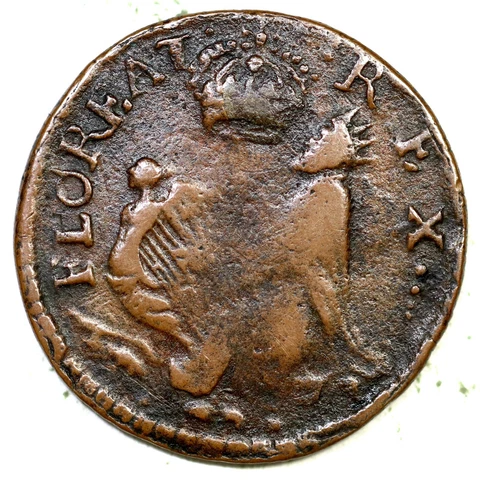 (1670) St. Patrick's Farthing Colonial Coin 1/4d Cover