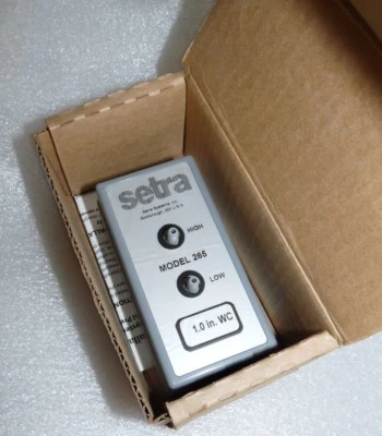 SETRA 2651001WD11A1C MODEL 265 DIFFERENTIAL PRESSURE TRANSDUCER 1"WC 24VDC NEW - Image 1 of 3