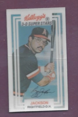 Cracked Reggie Jackson 1983 Kelloggs #3 3-D Superstars .99 Sh Q997 Foto 1 de 2