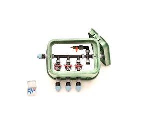 3er-Ventilbox Hunter PGV mit Durchflussregulierung und Druckluftanschluss, 25 mm - Picture 1 of 4