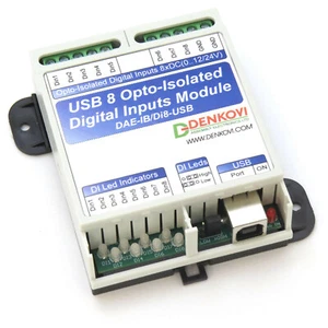 Modulo di ingresso digitale optoisolato USB 8 per il monitoraggio dei sensori - Foto 1 di 7