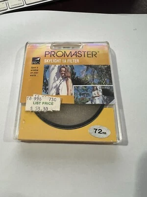 Promaster 72mm Skylight 1A Glass Lens Filter 72 mm ProMaster Precise  NEW - Image 1 of 2