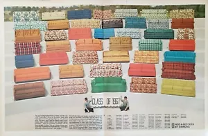 Anuncio vintage 1967 Simmons con estampado de sofá efímero decoración de pared esconder una cama - Imagen 1 de 1