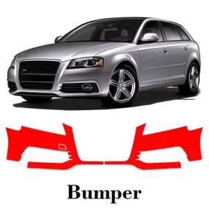Front bumper PreCut PPF Paint Protection Film For Audi A3 S-Line 2009-2013 - Picture 1 of 6