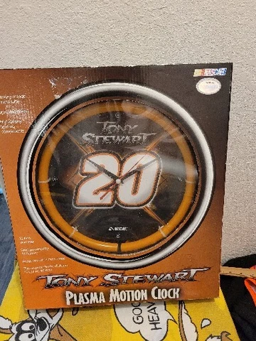 Nascar Tony Stewart (#20)  Plasma Motion Wall Clock Cover