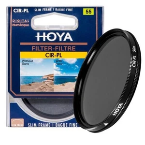 HOYA 55MM CIR-PL SLIM (PHL) FILTRE POLARISANT CIRCULAIRE - ORIGINAL - Imagen 1 de 4