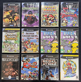 Rare Authentic Nintendo Gamecube Game Cases + Manuals Pick / Choose Read Desc