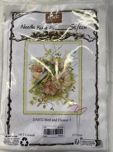 Bird And Flower 3 DA832 Printed Cross Stitch New Kit 14CT 27x33cm - Picture 1 of 2