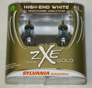 SYLVANIA Silverstar ZXE GOLD High-End White Xenon Charged H13/9008 $75 Brand New - Picture 1 of 4
