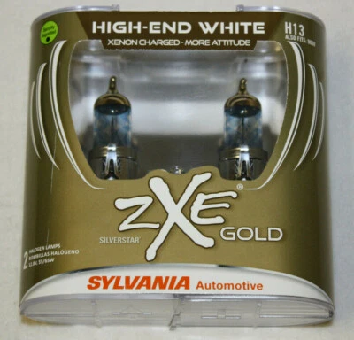 SYLVANIA Silverstar ZXE GOLD High-End White Xenon Charged H13/9008 $75 Brand New - Image 1 of 4