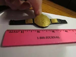 DOLL Action Figure Belt WWE World Heavyweight WRESTLING Champion Plastic Mattel - Foto 1 di 10