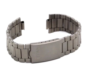 Titan Watch Strap with Round Connection + Folding Clasp - 18 mm Watch Band - Picture 1 of 3
