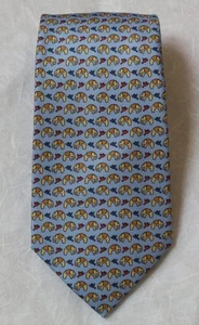Jim Thompson Neck Tie Thai Silk Men Accessories Vintage Classic Blue NC1 - Picture 1 of 5