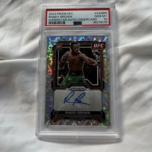 2023 Panini Prizm UFC Randy Brown Superstar Auto PSA Gem Mint 10 SARBR Undercard - Picture 1 of 2