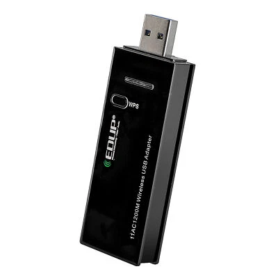USB 3.0 WiFi Adapter Dual Band Network Desktop PC Laptop Wireless Dongle MTK7612 - Image 1 of 4