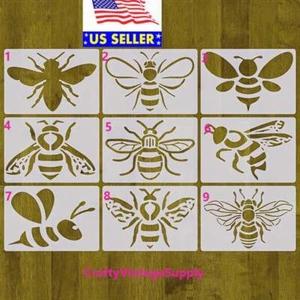 Abejas Avispón Avispa Amarillo Chaqueta Abeja Plantilla para Azulejos Artesanía 6.5" x 4.5" - Imagen 1 de 3