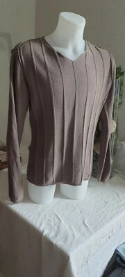 Pull coton léger marron JULES taille L - Photo 1/4