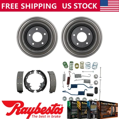 Kit de herrajes de tambores de freno y zapatas de freno trasero para Chevrolet Astro 1987-1989 Foto 1 de 4