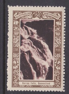 150 aniversario 1938. DE AUSTRALIA CENICIENTA SELLO PRE-DECIMAL MUH BARRON FALLS #4 - Imagen 1 de 2