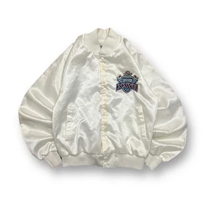 Vintage 1993 NFL Chalk Line Super Bowl XXVII Satin Bomber Jacket - Picture 1 of 4