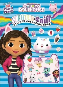 Gabby's Dollhouse: Scratch and Sniff Sticker Colouring Book (DreamWorks) Paperba - Picture 1 of 1