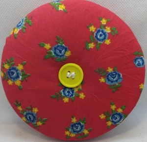 Large Red with Large Blue & Small Yellow Flowers Heavy Duty Playing Card Holder - Picture 1 of 2
