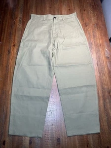 Pantalones Cos pierna ancha oliva 32R - Imagen 1 de 13